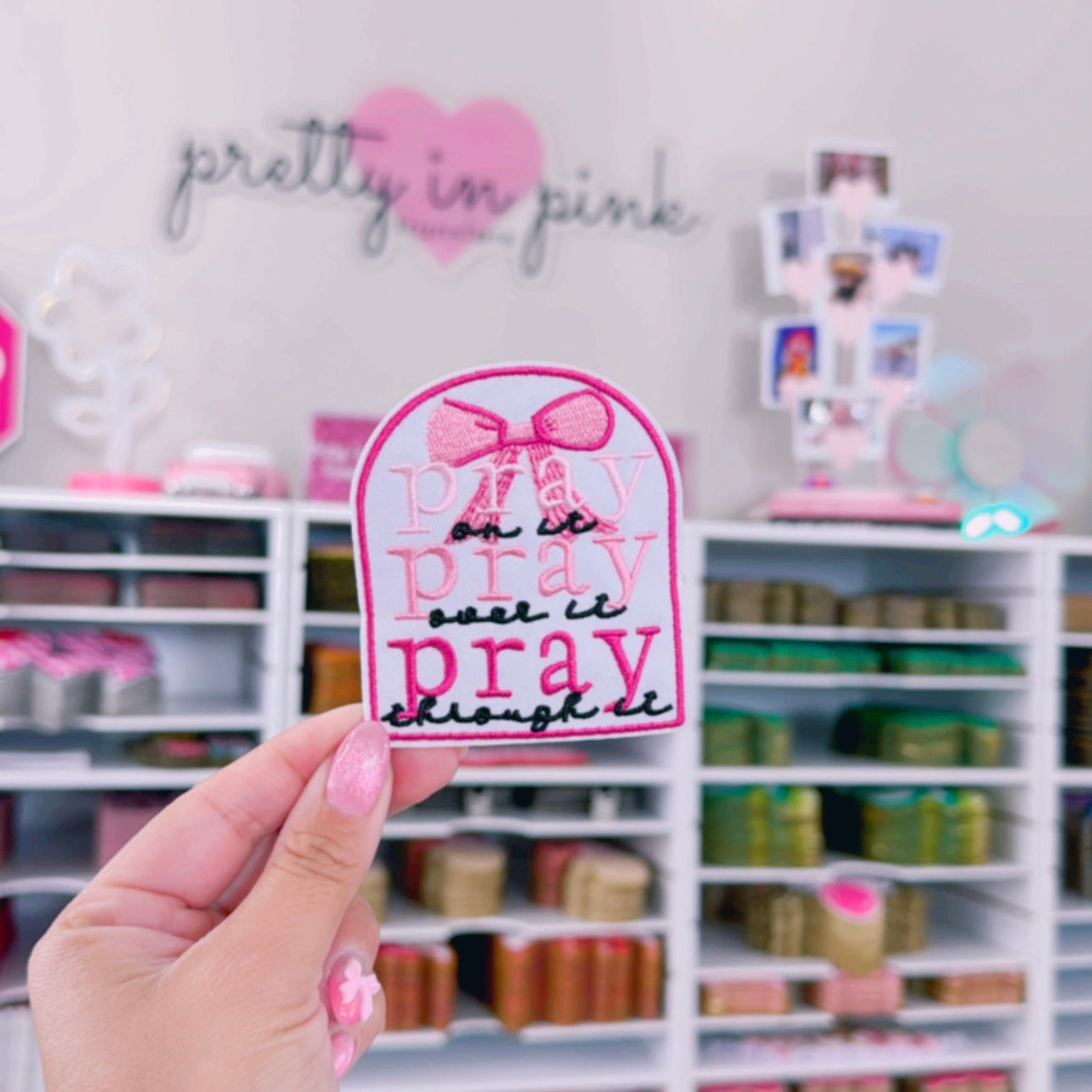 Pray Pray Pray - Embroidered Patch