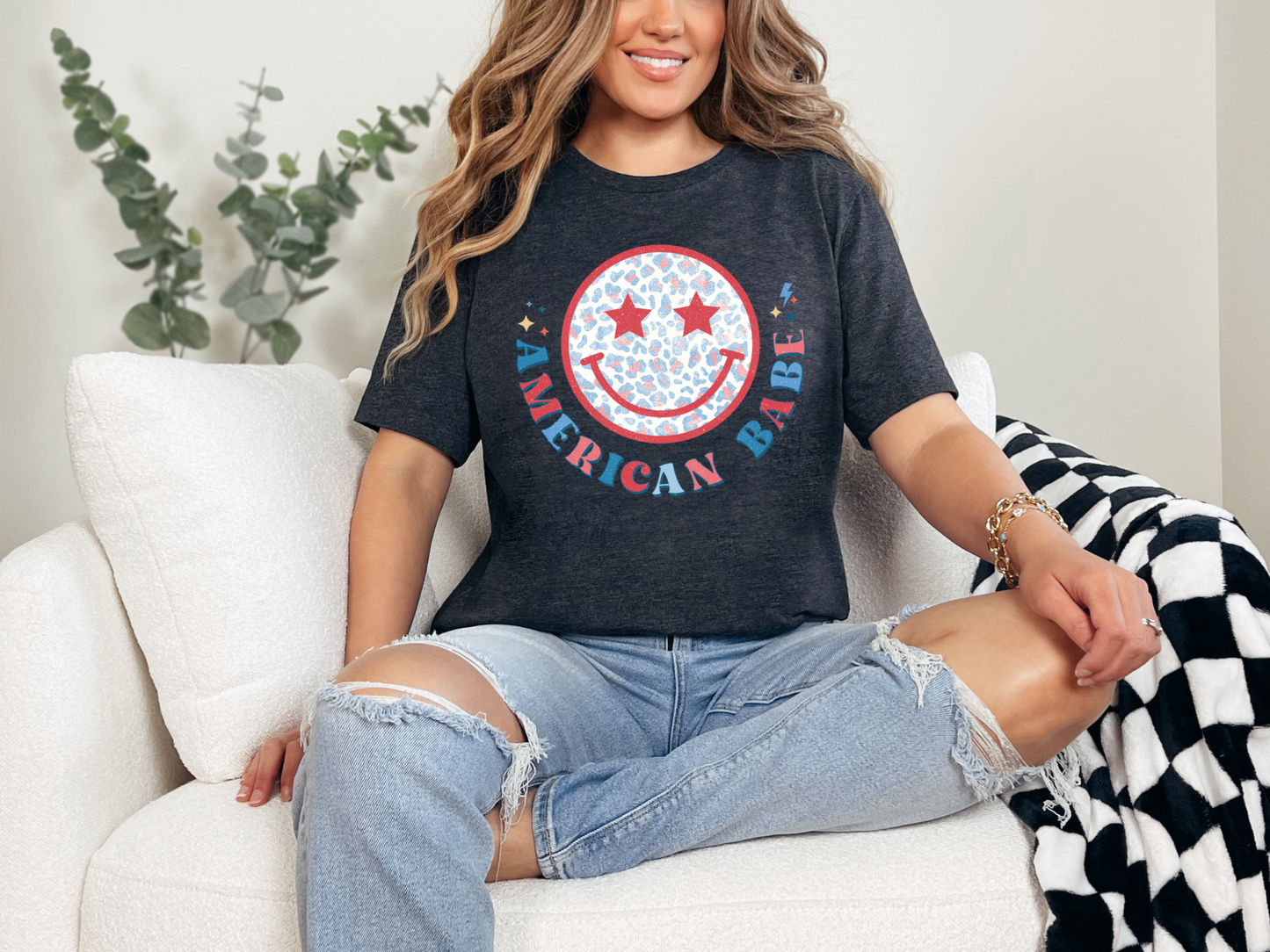 Red, White & Blue Cheetah American Babe