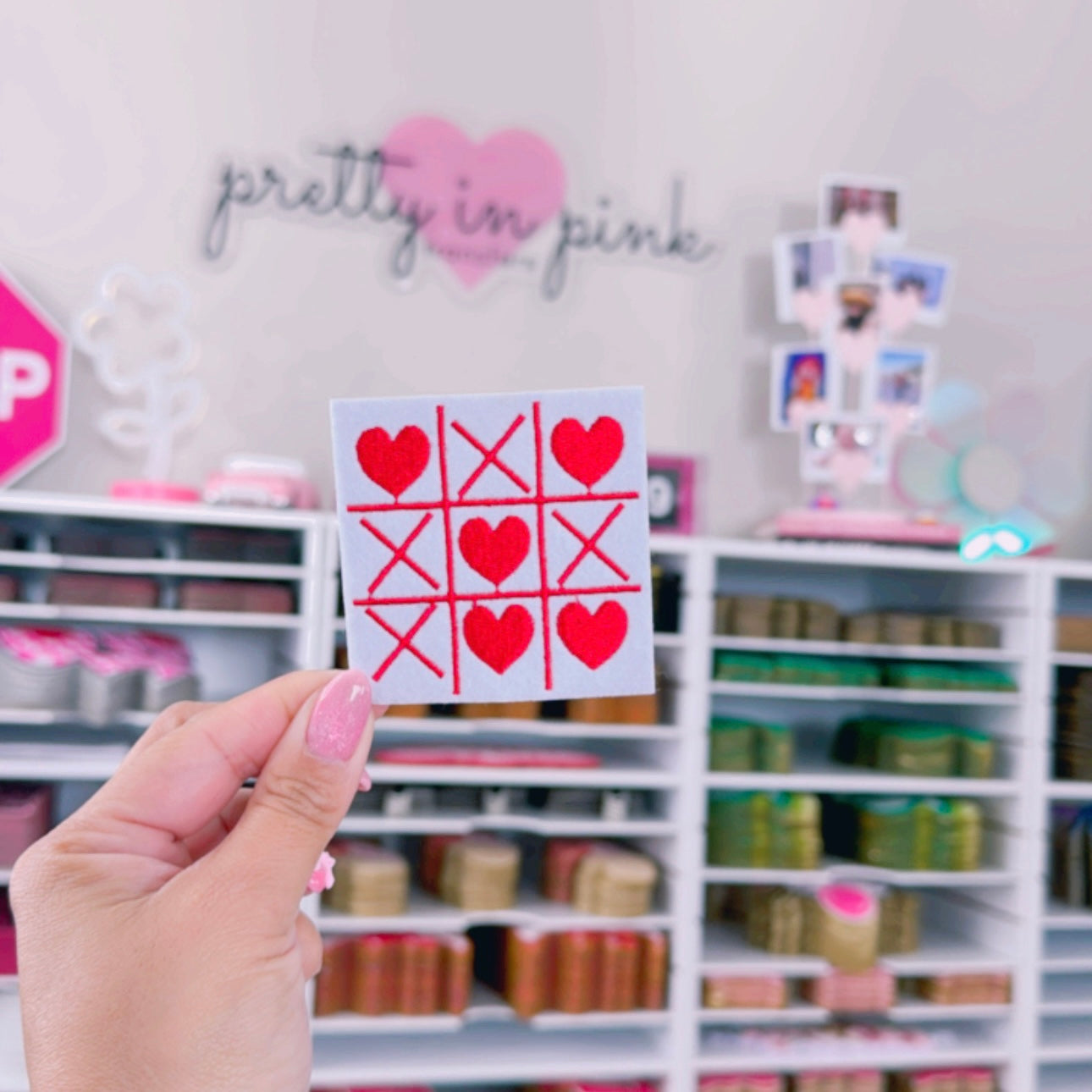 Love Tic-Tac-Toe - Embroidered Patch