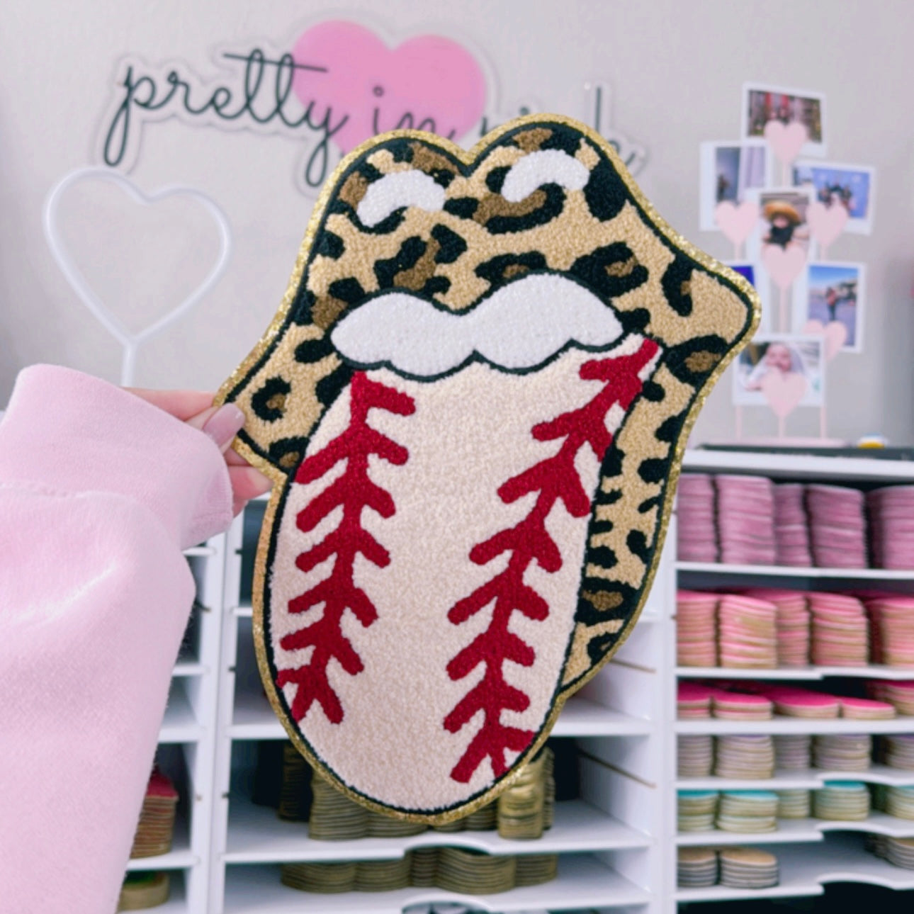 Baseball Tongue - Chenille Patch