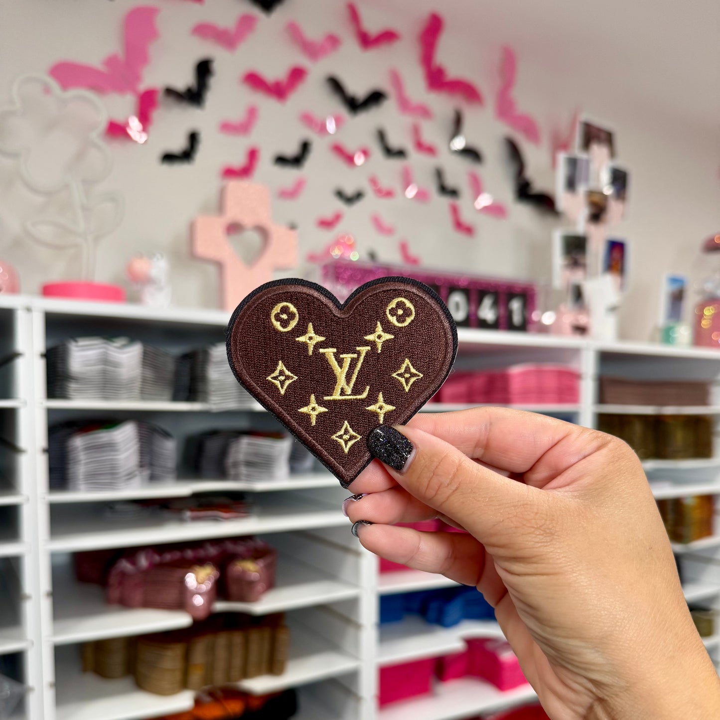 LV Heart - Embroidered Patch