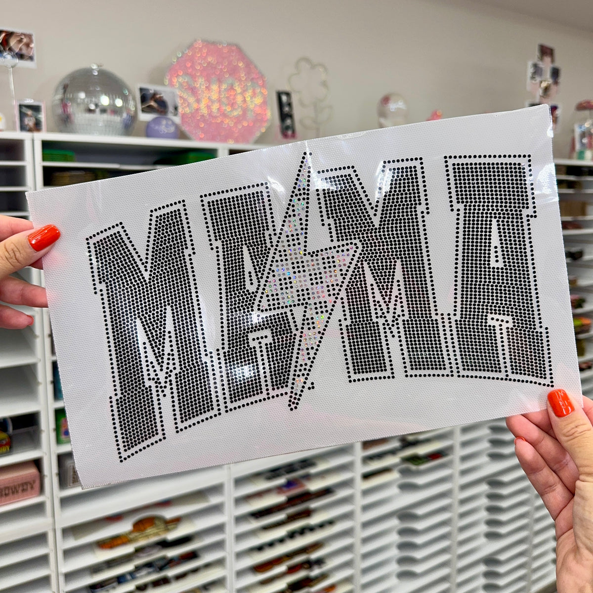 Lightning Bolt Mama - Spangle Transfer