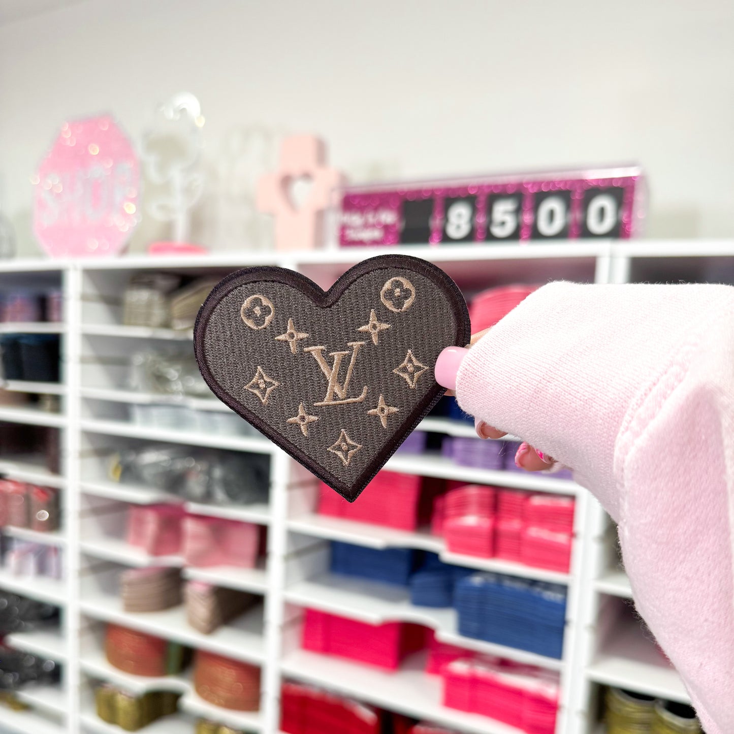 LV Heart - Embroidered Patch