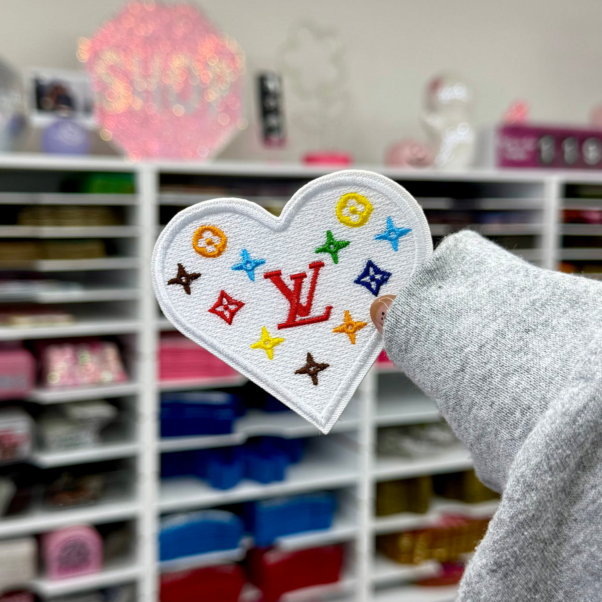 LV Heart - Embroidered Patch