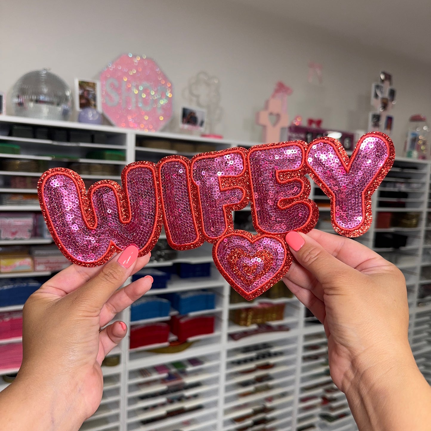Wifey - Sequin Patch