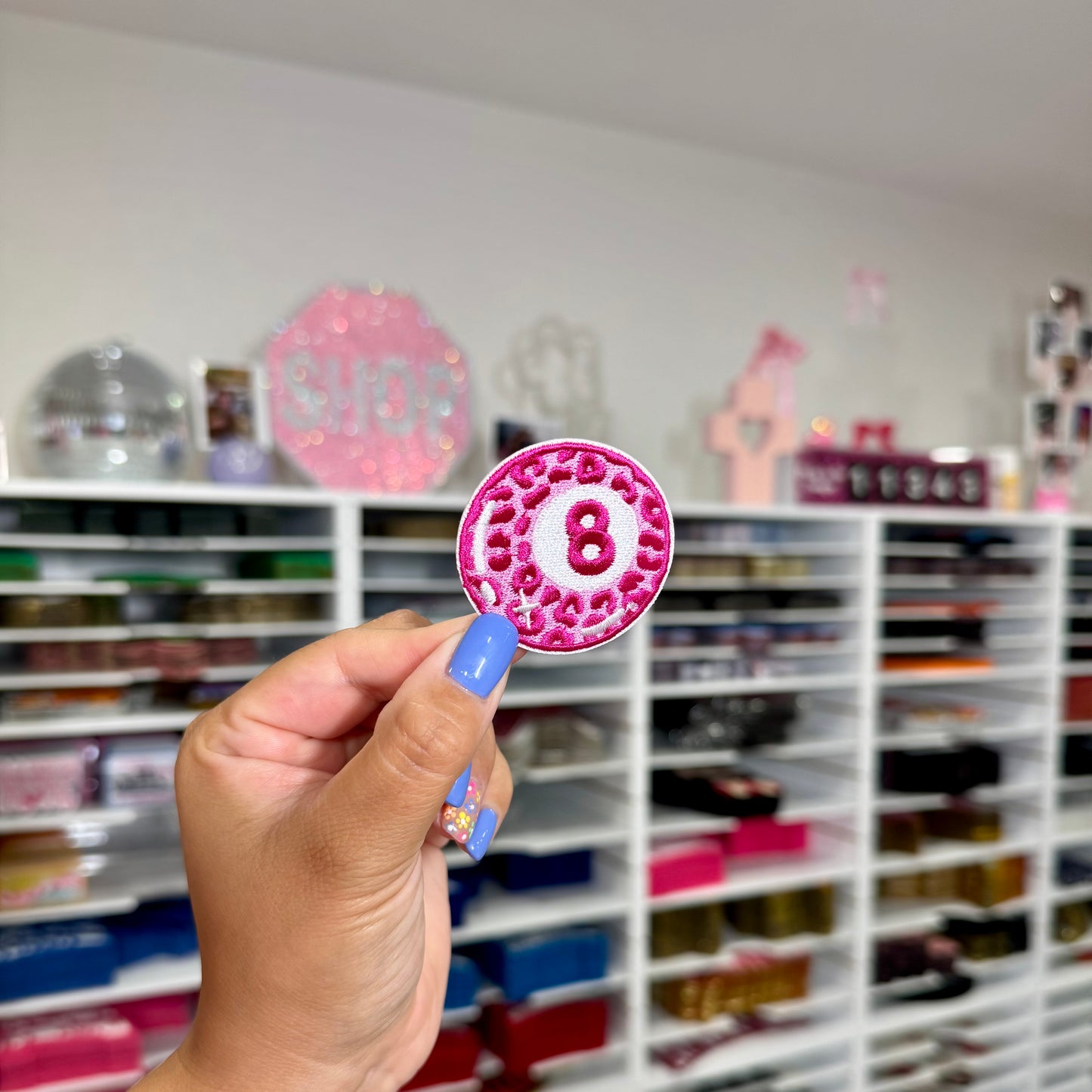 Cheetah 8 Ball - Embroidered Patch