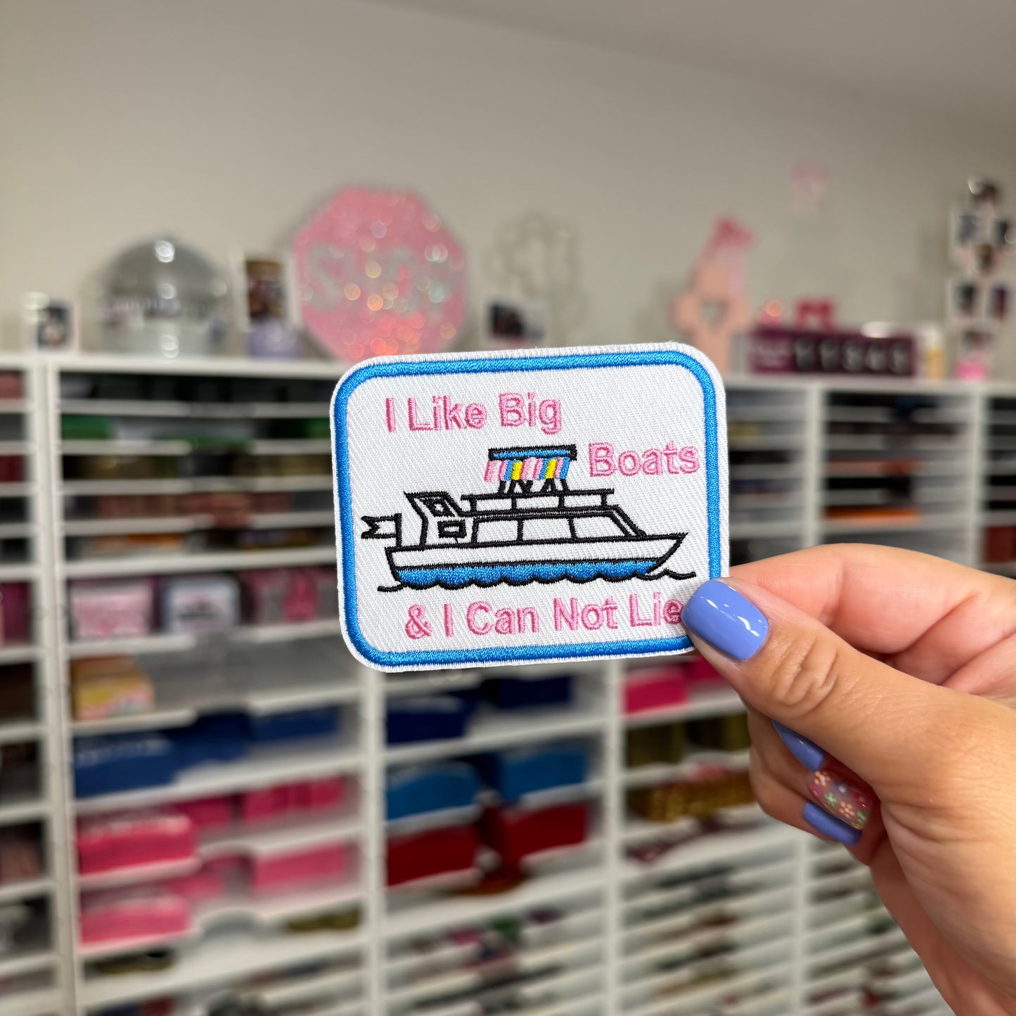 I Like Big Boats - Embroidered Patch