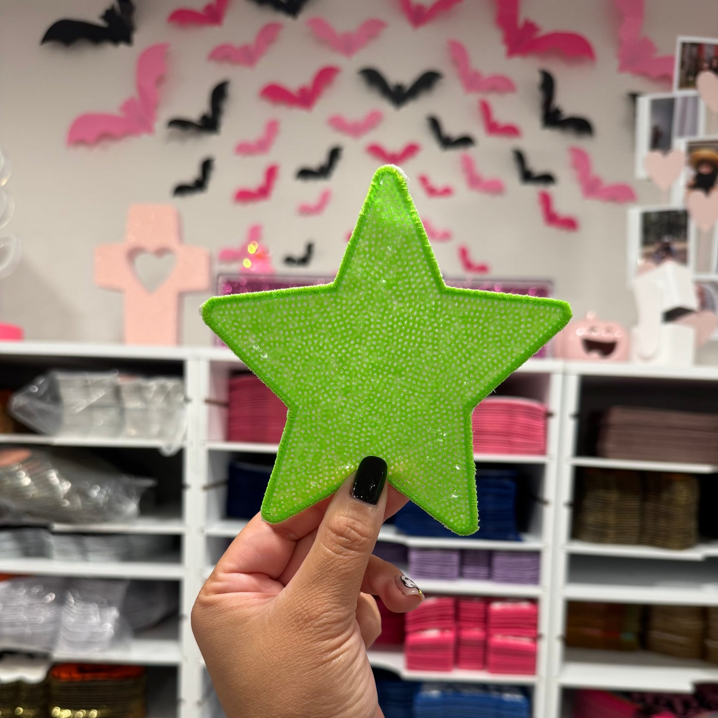 Halloween Stars - Sequin Patches (Set of 4)