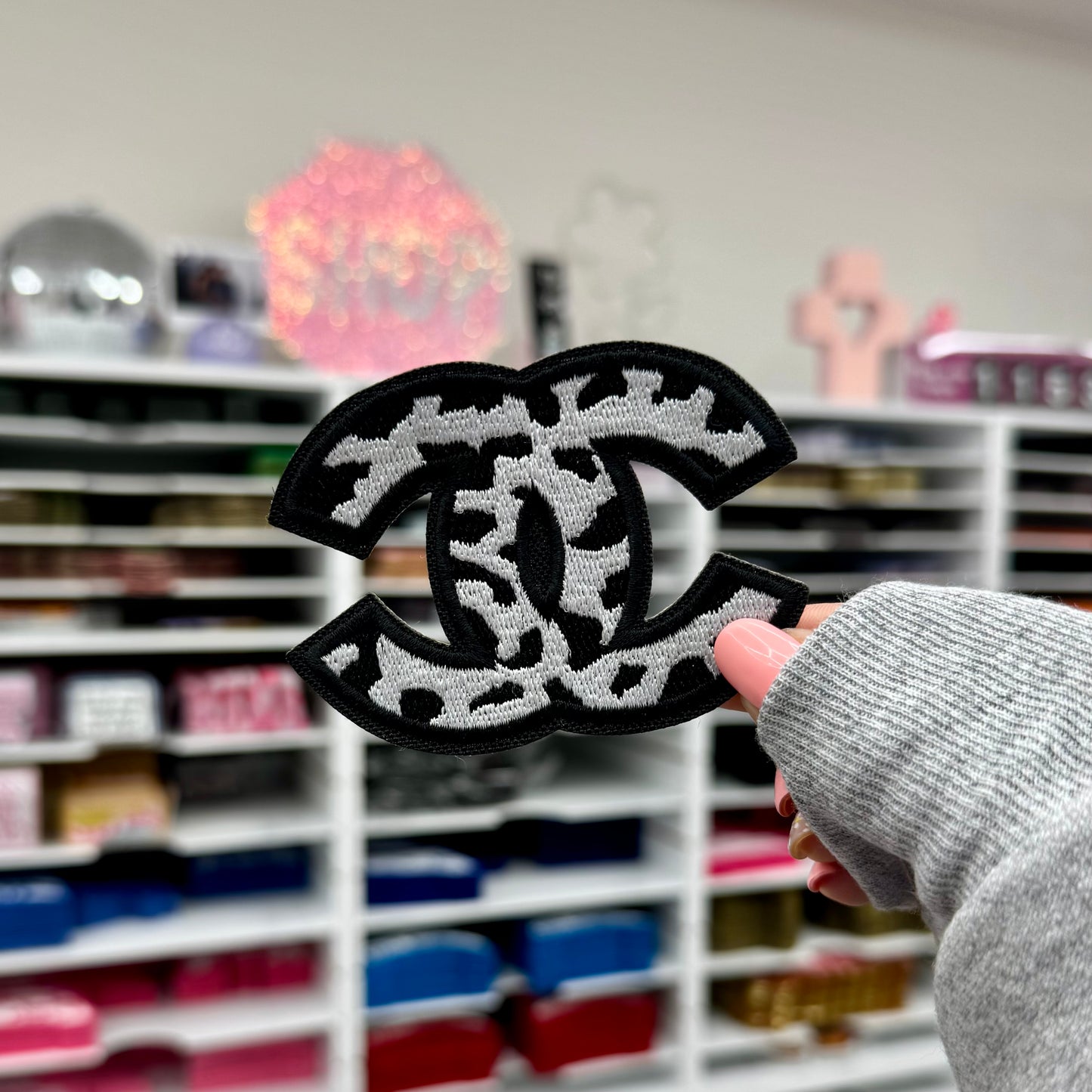 Black & White CC - Embroidered Patch