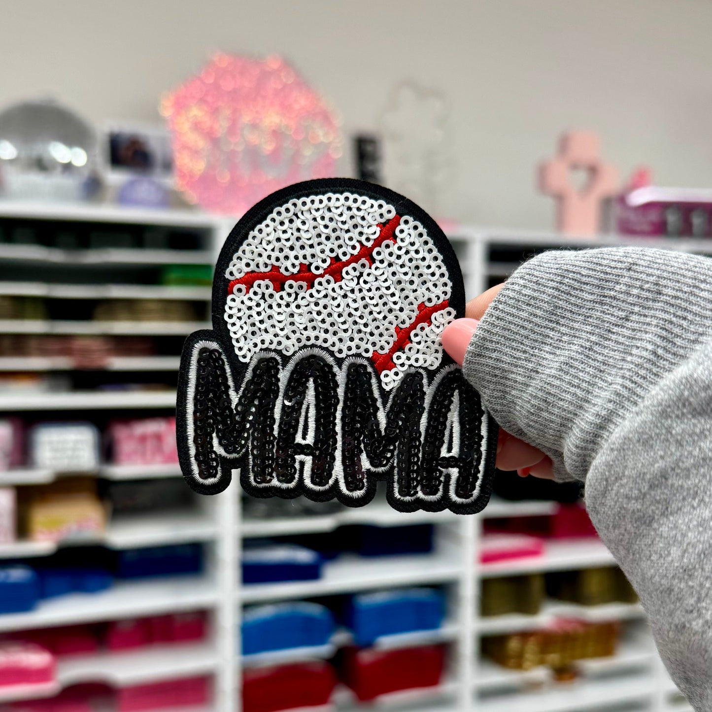 Baseball Mama - Sequin Patch