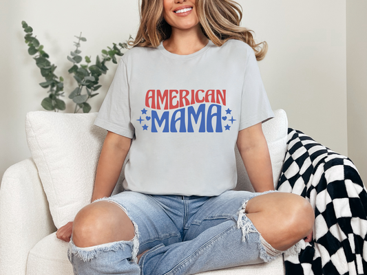 Red & Blue American Mama