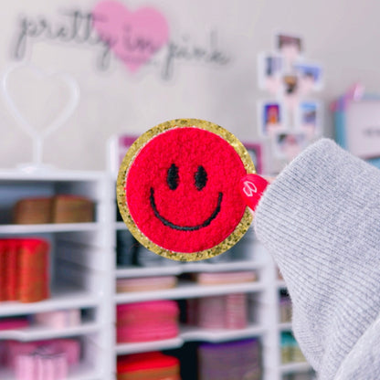 Smiley Face - Chenille Patch