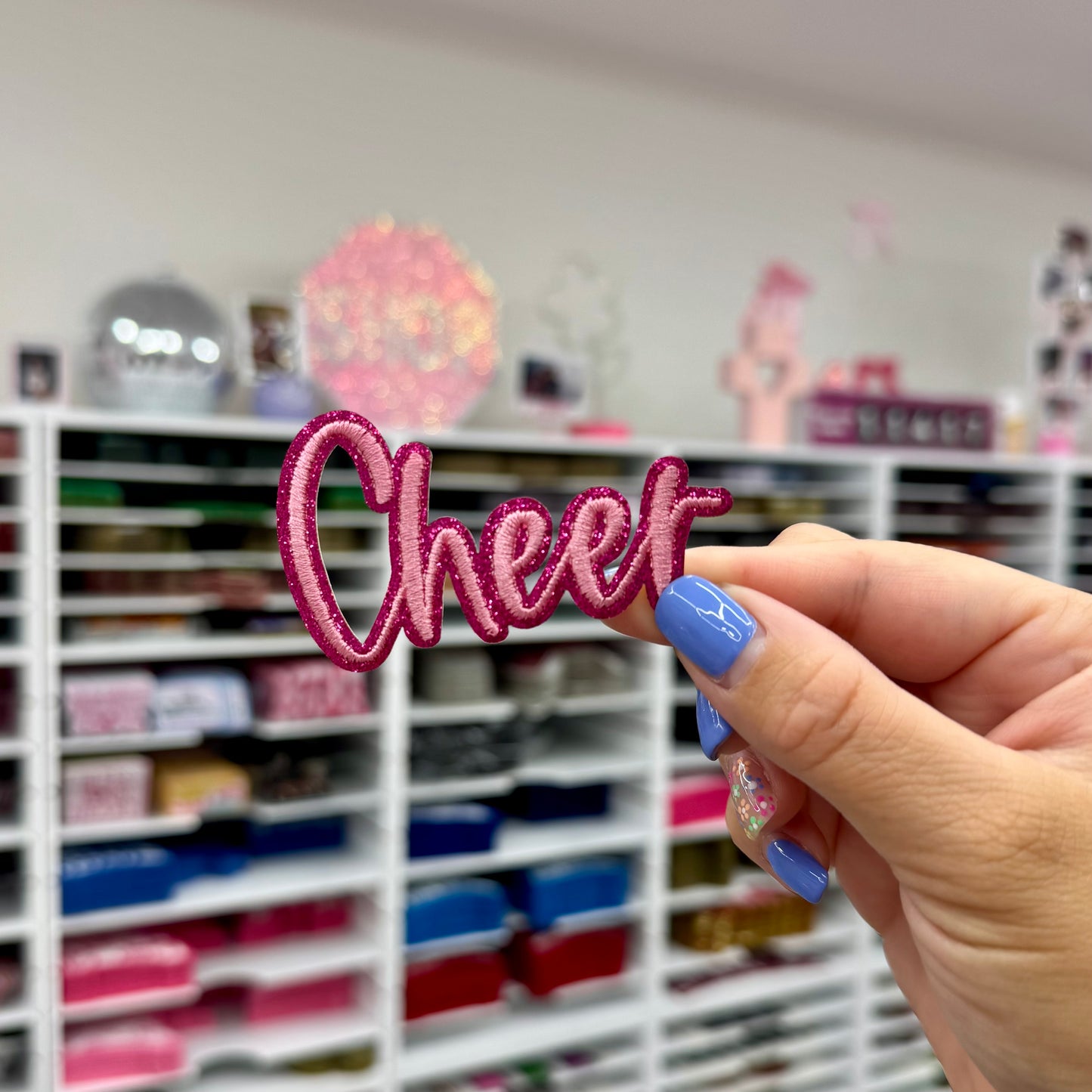 Glitter Cheer - Embroidered Patch