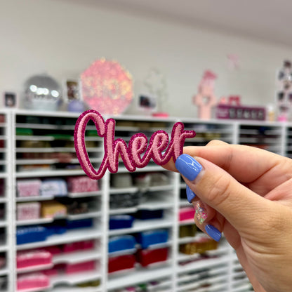 Glitter Cheer - Embroidered Patch