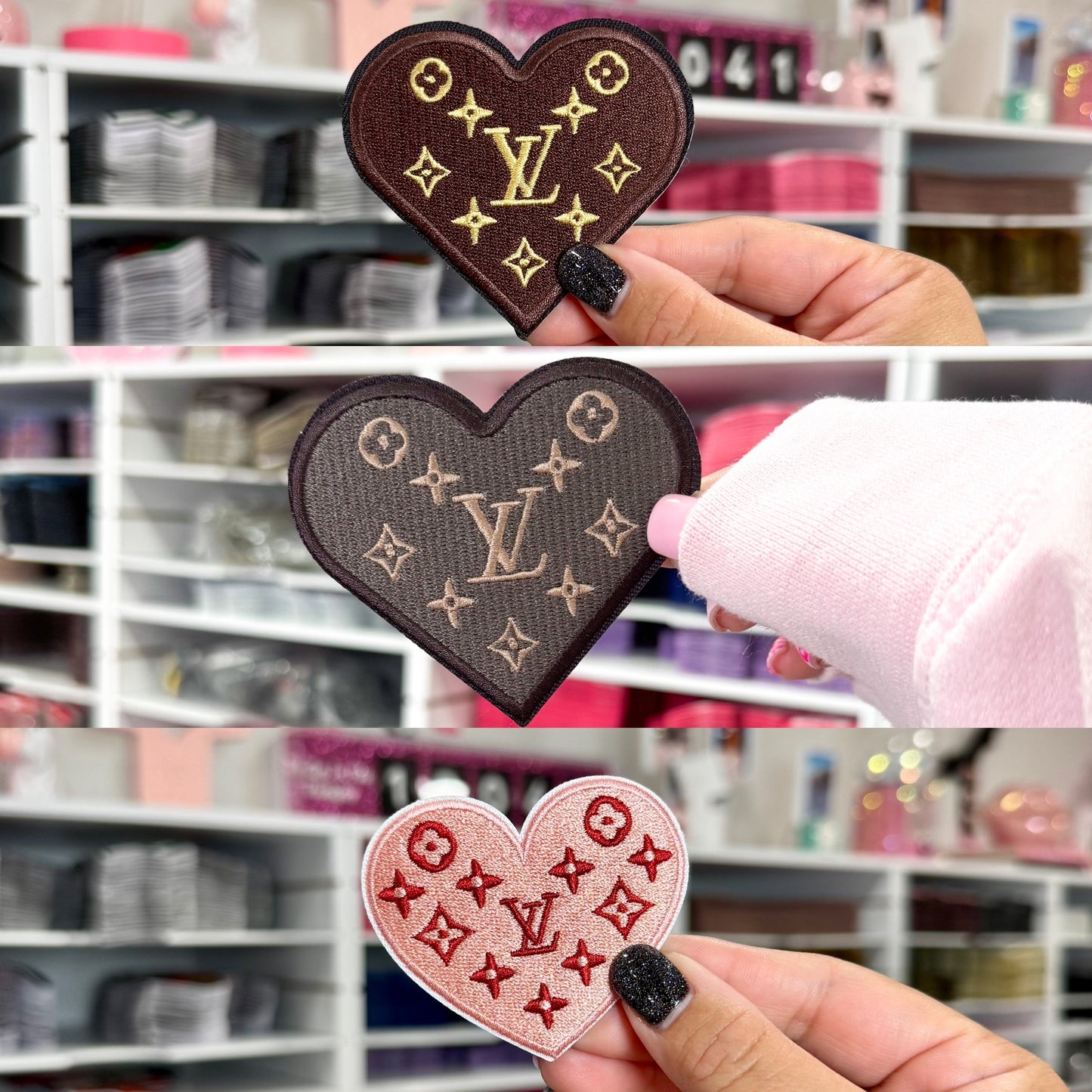 LV Heart - Embroidered Patch