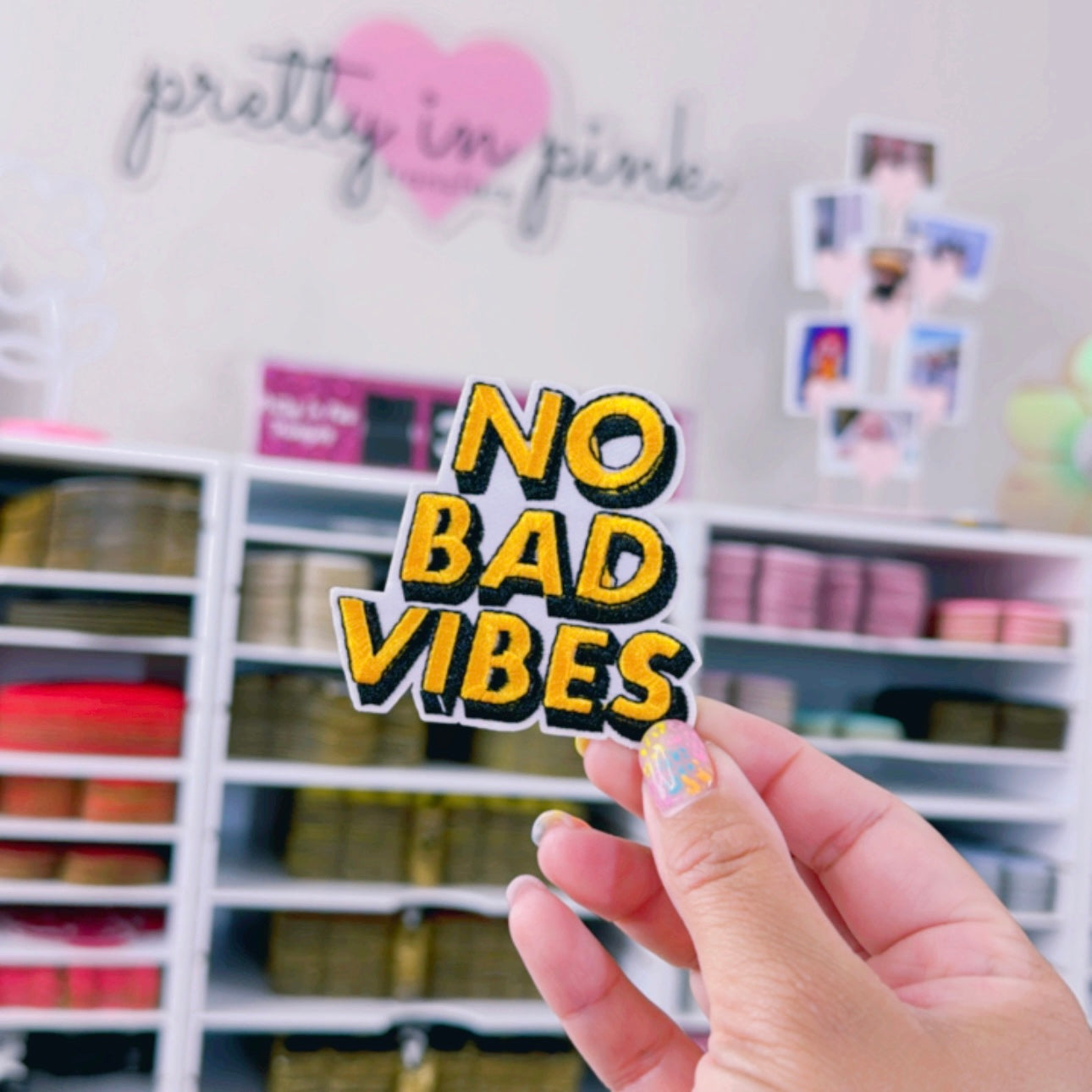 No Bad Vibes - Embroidered Patch