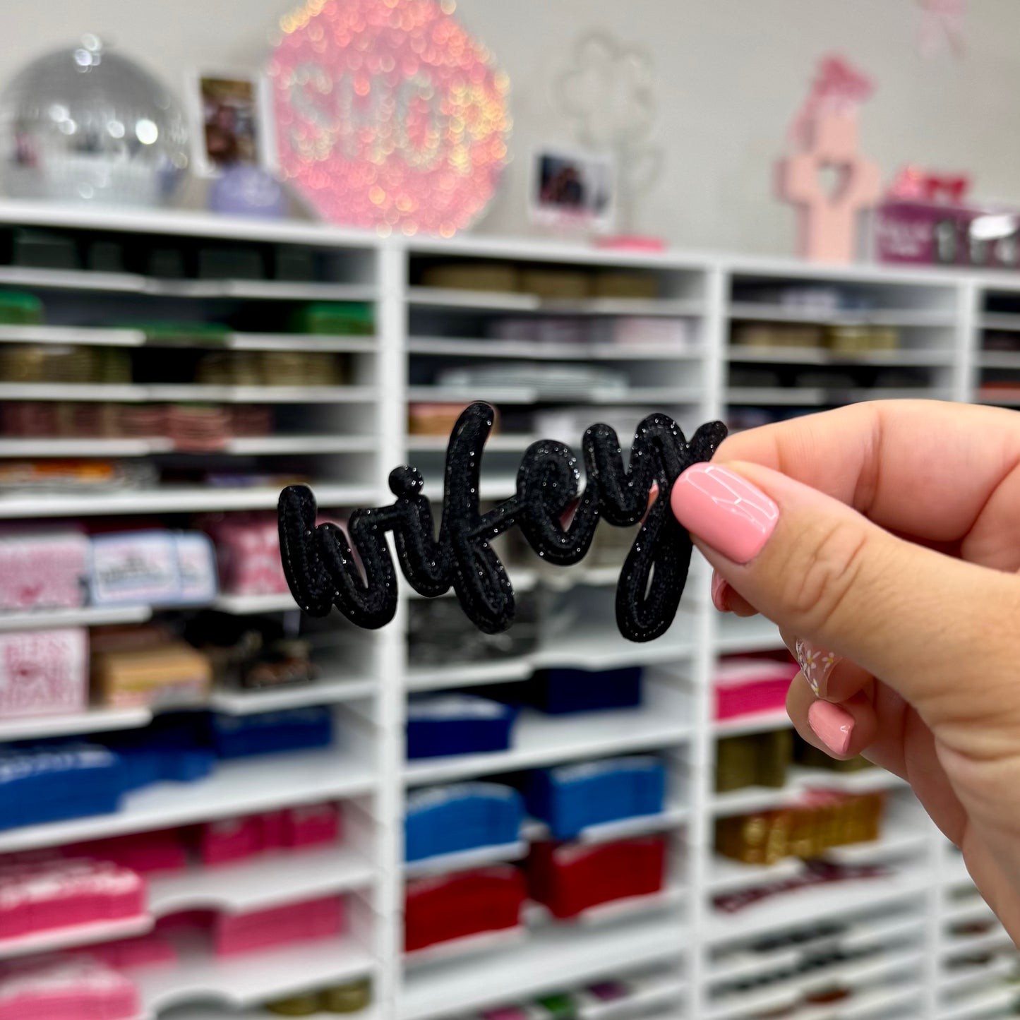Glitter Wifey - Embroidered Patch
