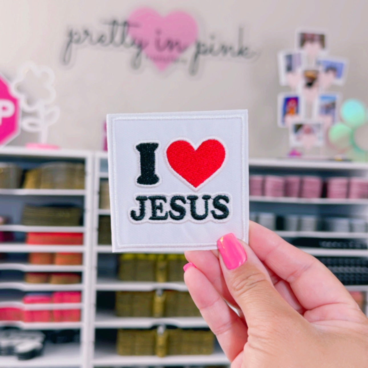 I Love Jesus - Embroidered Patch