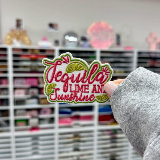 Tequila Lime & Sunshine - Embroidered Patch