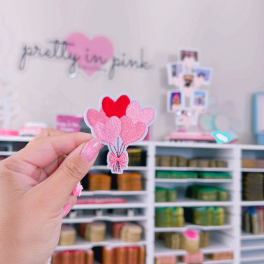 Heart Balloons - Embroidered Patch