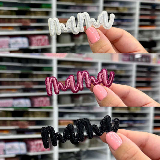 Glitter Mama - Embroidered Patch