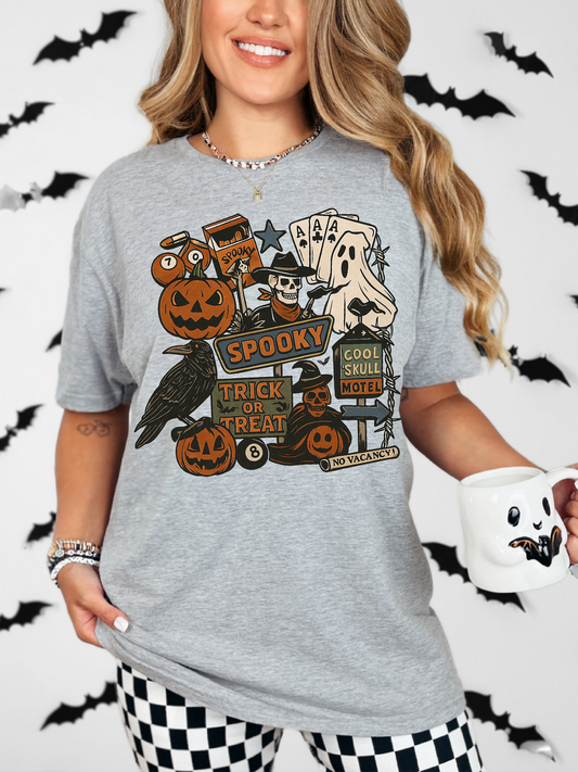Spooky Cool Skull Motel