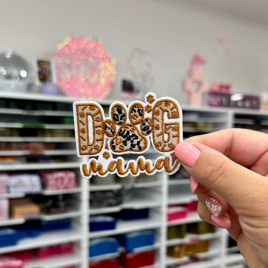 Brown Dog Mama -  Embroidered Patch