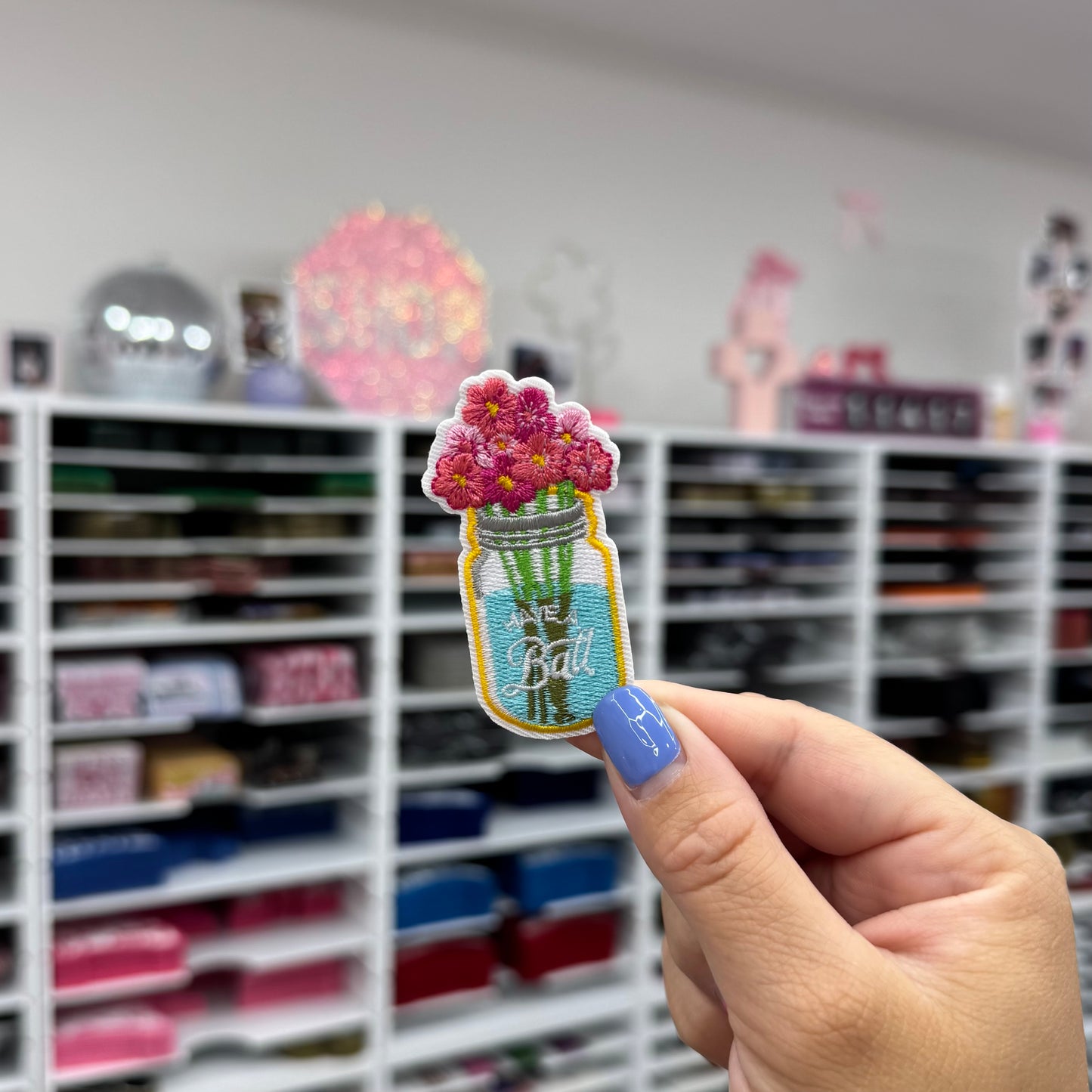 Ball Flowers - Embroidered Patch