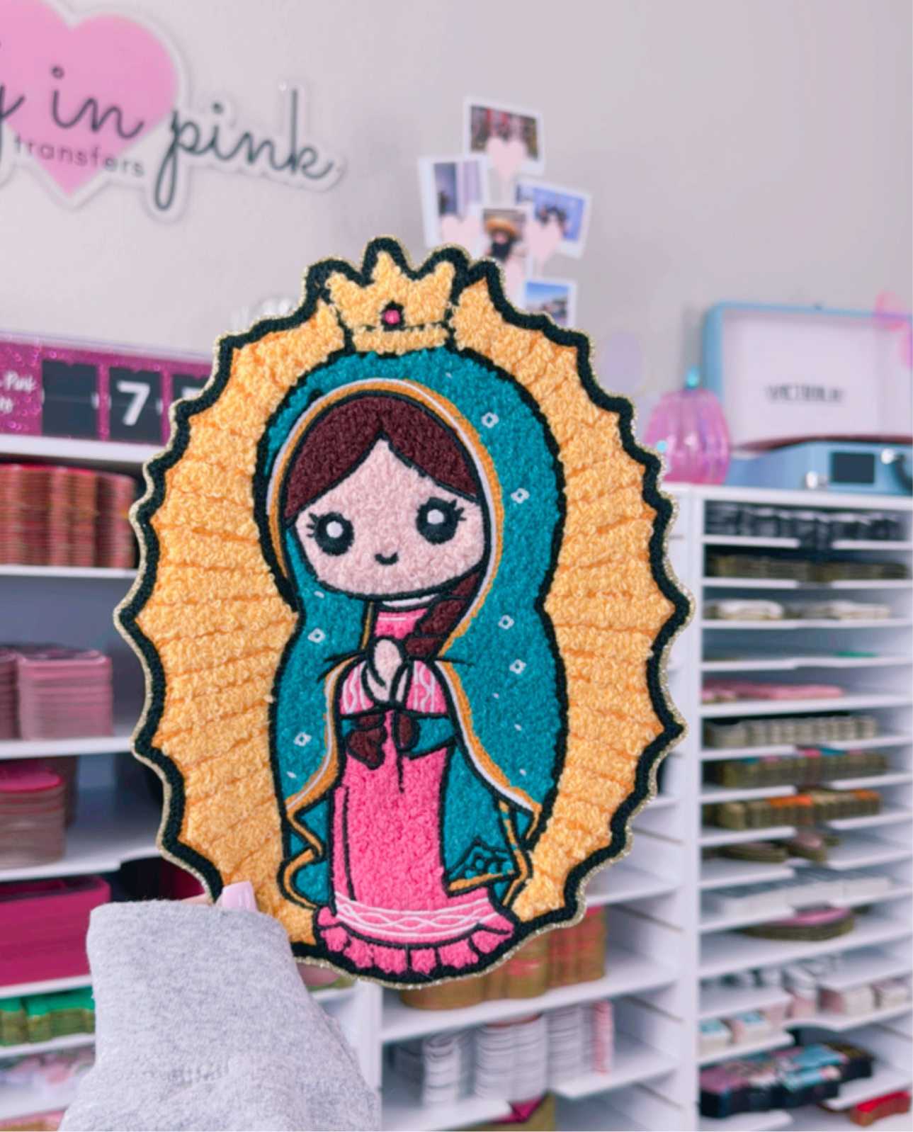 Virgencita PRE-ORDER (ENTIRE ORDER WILL NOT SHIP UNTIL 14-21 BUSINESS DAYS AFTER ORDER DATE - Chenille Patch