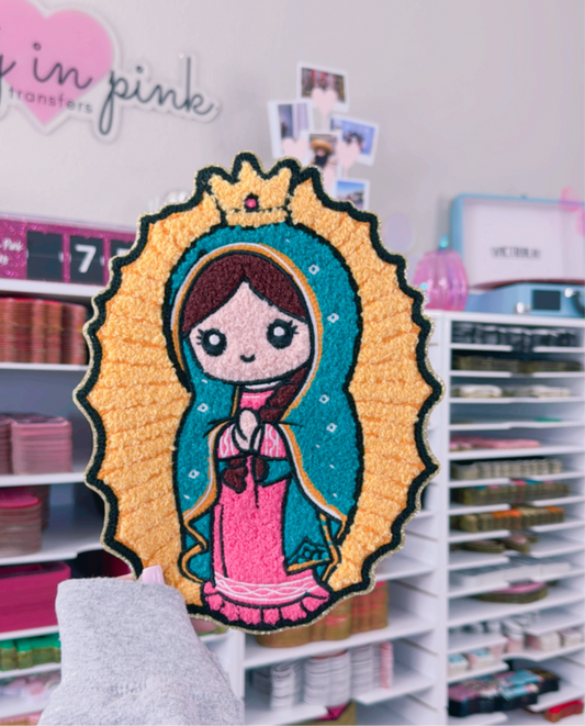 Virgencita PRE-ORDER (ENTIRE ORDER WILL NOT SHIP UNTIL 14-21 BUSINESS DAYS AFTER ORDER DATE - Chenille Patch