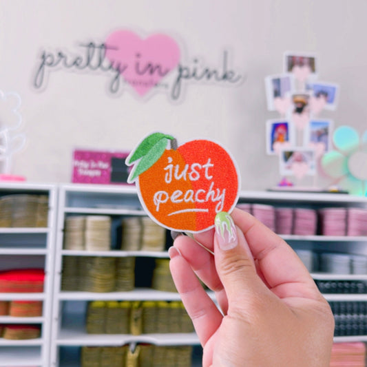 Just Peachy - Embroidered Patch