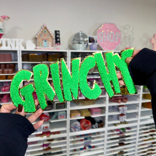 Grinchy - Chenille Patch