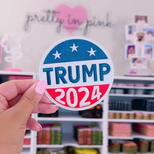 Round Trump 2024 -  Embroidered Patch