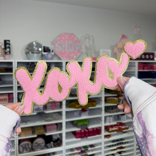 Xoxo Cursive - Chenille Patch