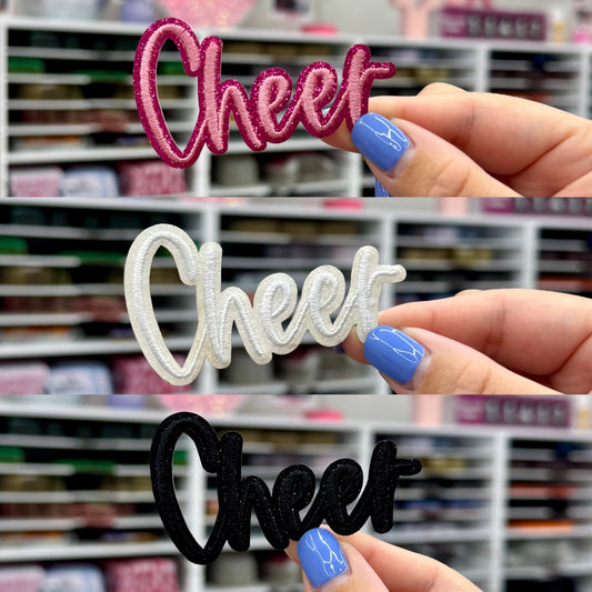 Glitter Cheer - Embroidered Patch