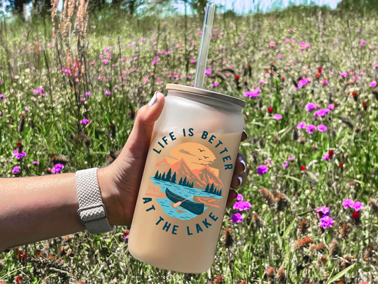 Life Is Better At The Lake (16 oz. Libbey Cup Wrap Transfer)