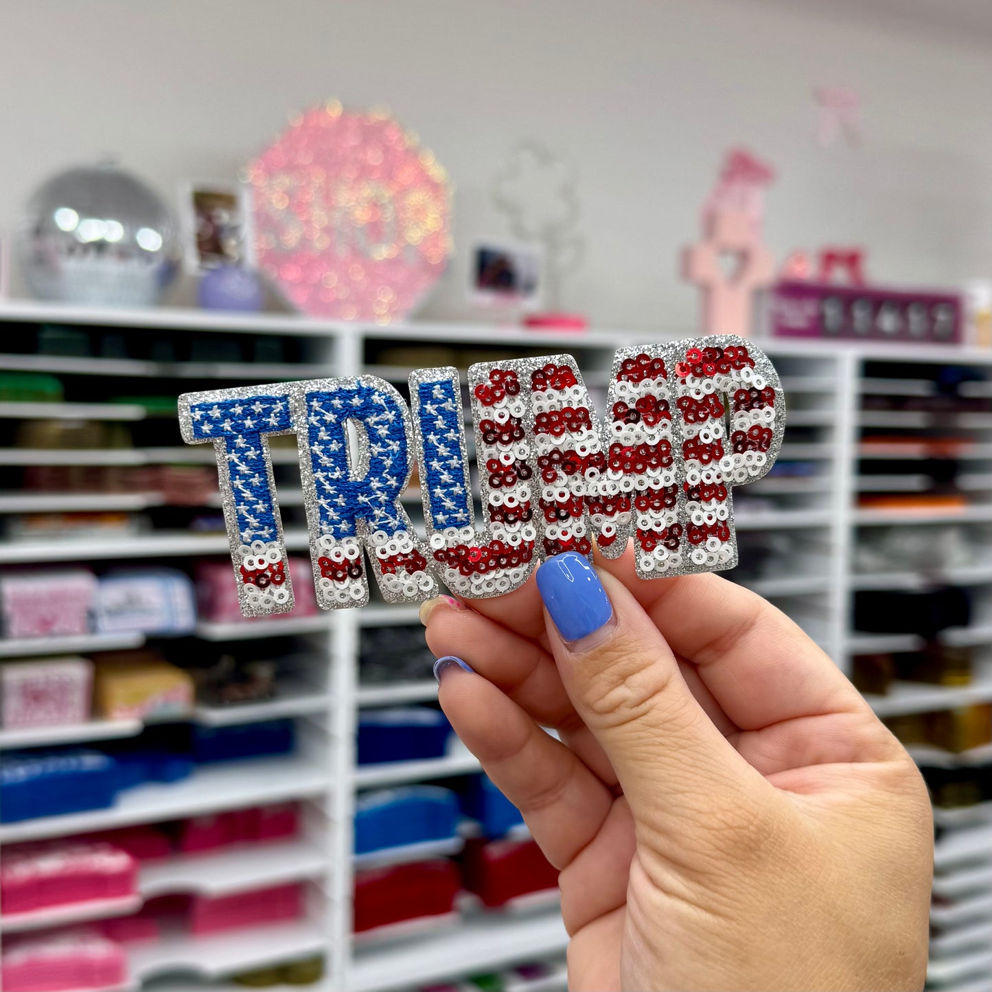 Trump - Sequin Patch