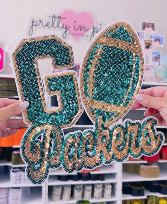 Go Packers - Sequin Patch