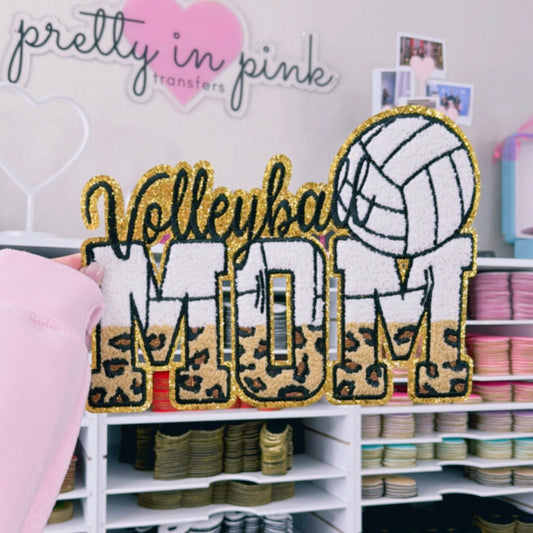 Volleyball Mom - Chenille Patch