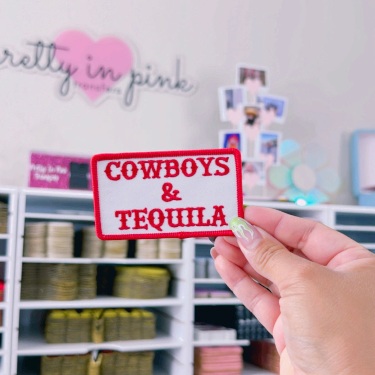 Red Cowboys & Tequila - Embroidered Patch