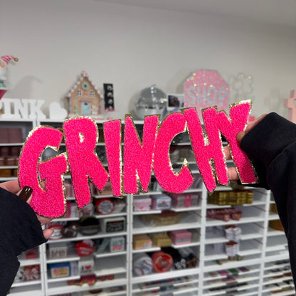 Grinchy - Chenille Patch