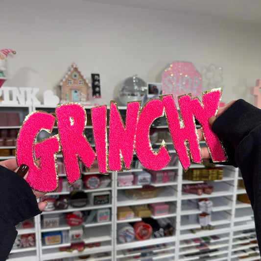 Grinchy - Chenille Patch