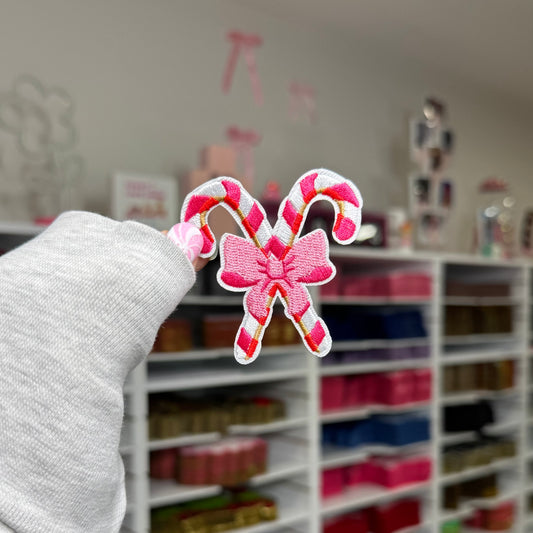 Candy Canes - Embroidered Patch