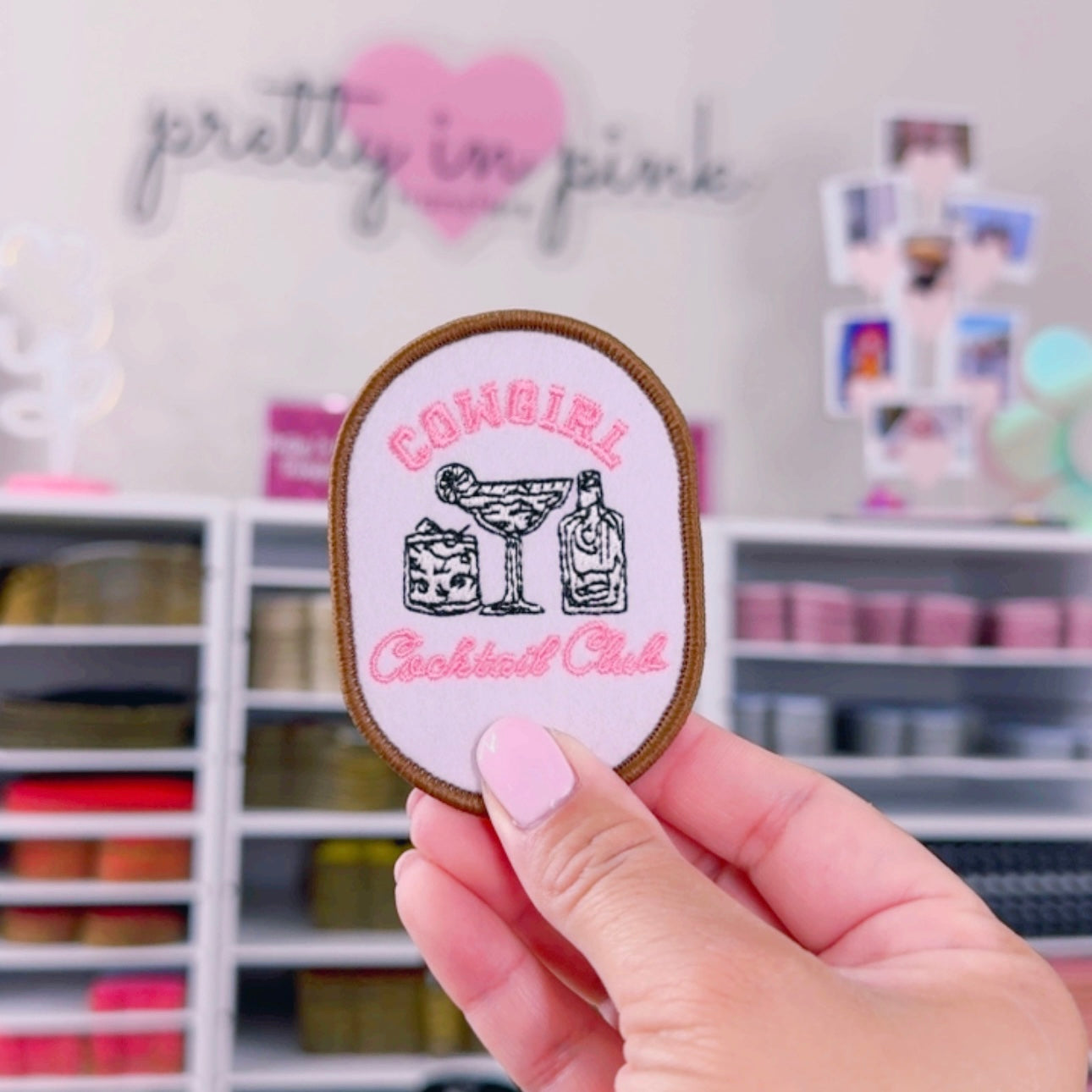 Cowgirl Cocktail Club - Embroidered Patch