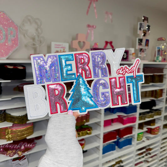 Merry & Bright - Sequin Patch