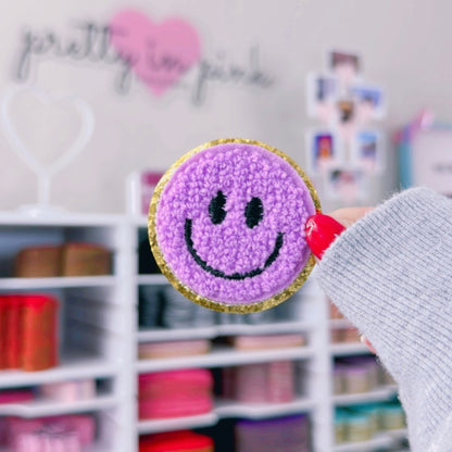 Smiley Face - Chenille Patch