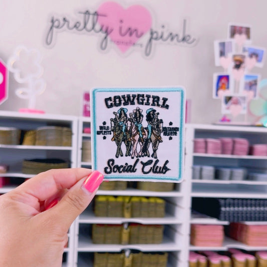 Cowgirl Social Club - Embroidered Patch