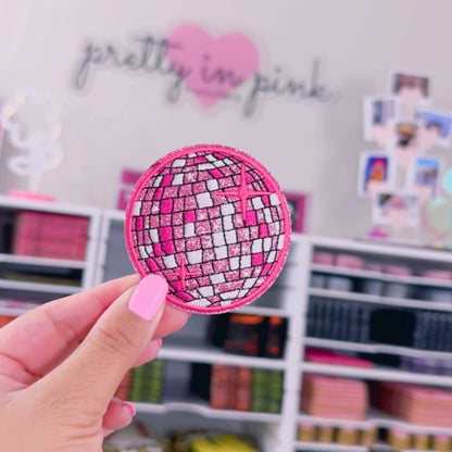 Glitter Disco Ball - Embroidered Patch