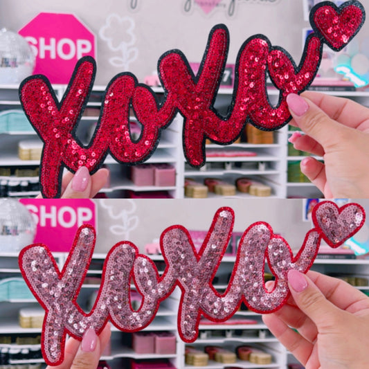 Xoxo - Sequin Patch