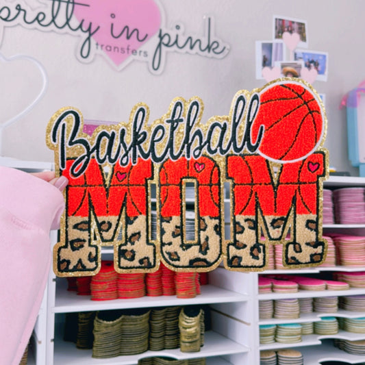 Basketball Mom - Chenille Patch